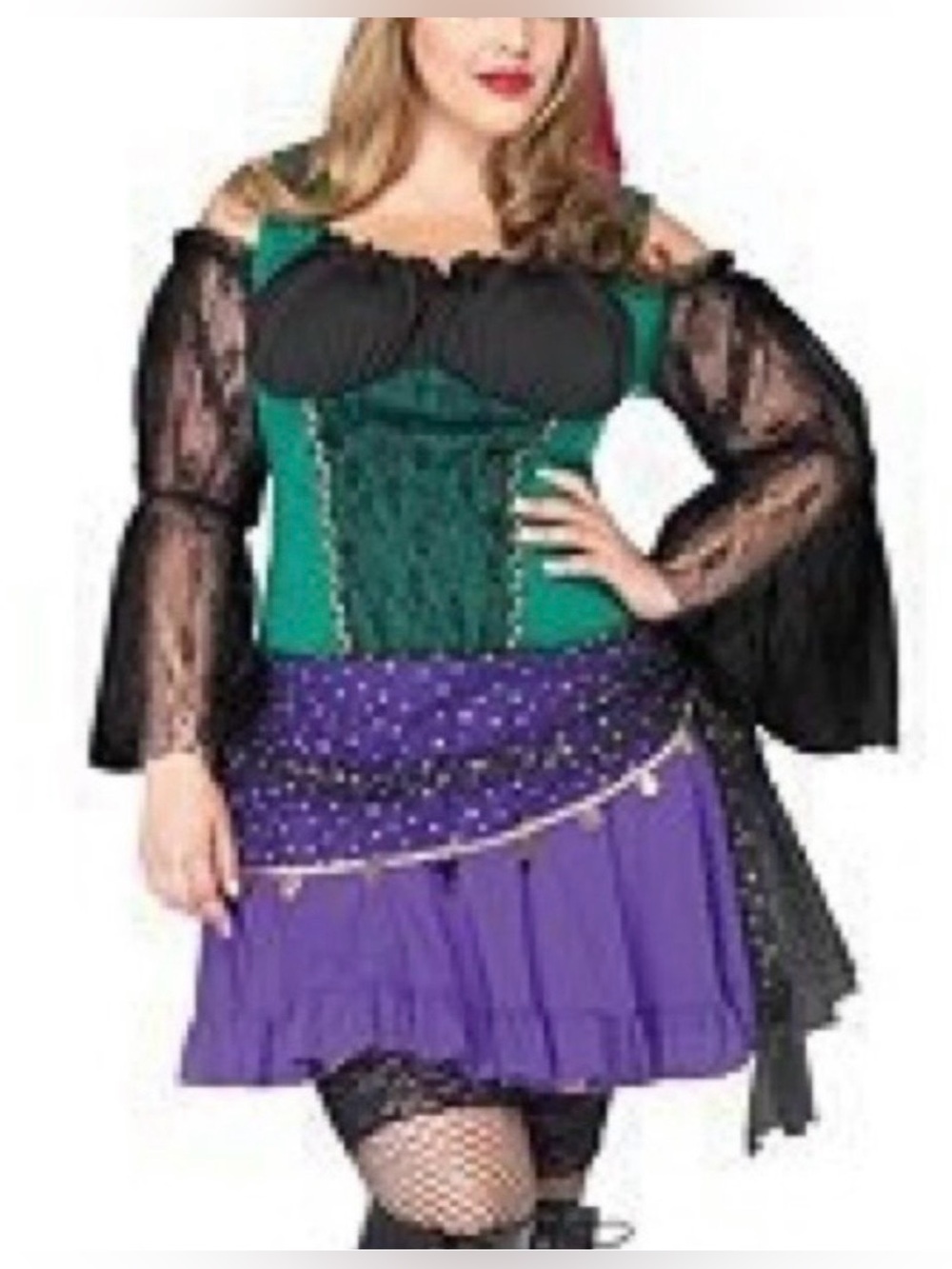 Torrid Gypsy / Fortune Teller Halloween Costume Dress Plus Size 3/4 Renaissance